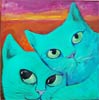 Green cats