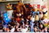 Hand made ceram ic Siamese-Taisha cat group